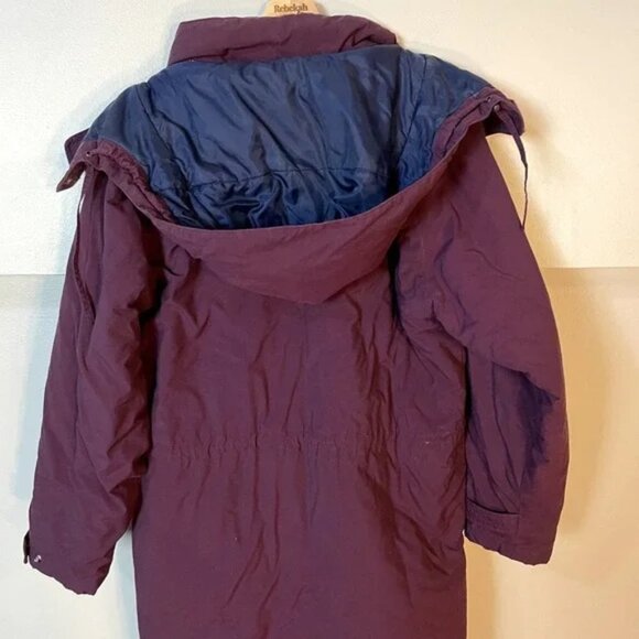 LL Bean Vintage Purple Thinsulate Parka Long Winter Coat in Size Medium/Large - Picture 16 of 16
